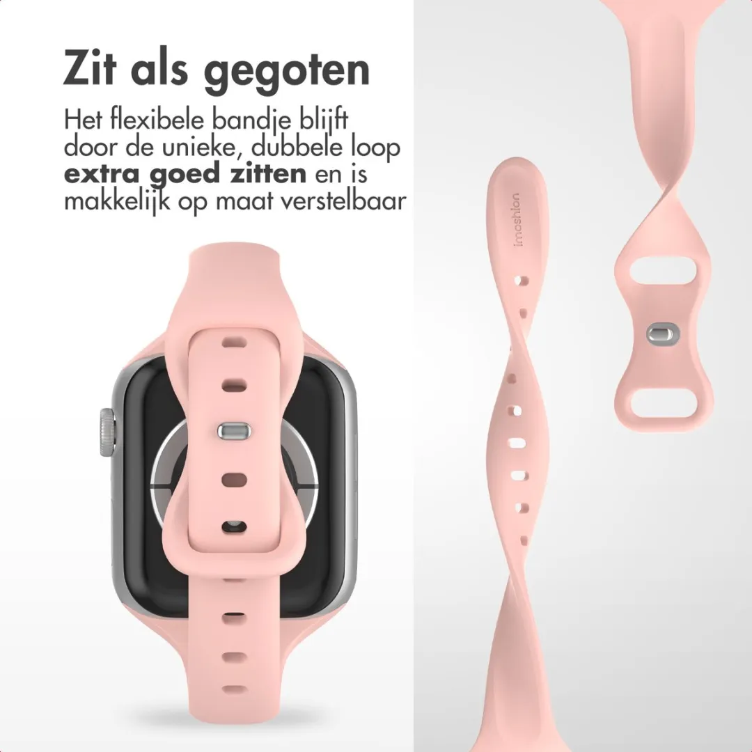 Imoshion Siliconen Bandje Apple Watch 44-49mm - Roze