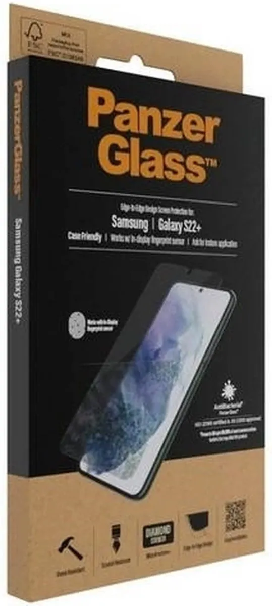 PanzerGlass Screenprotector Samsung Galaxy S22+ - 1 Stuk