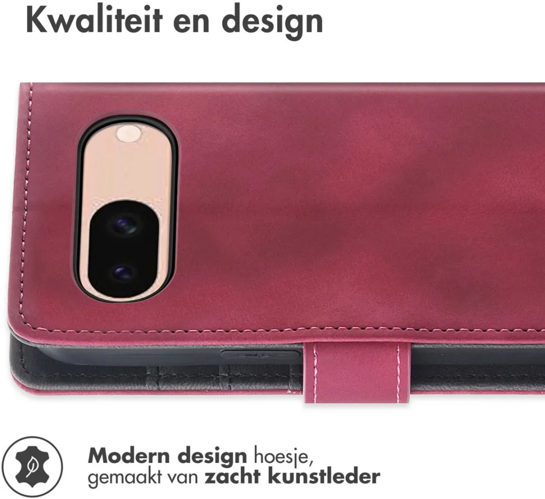 Imoshion Bookcase Hoesje Google Pixel 8a - 3 Pasjes - Rood
