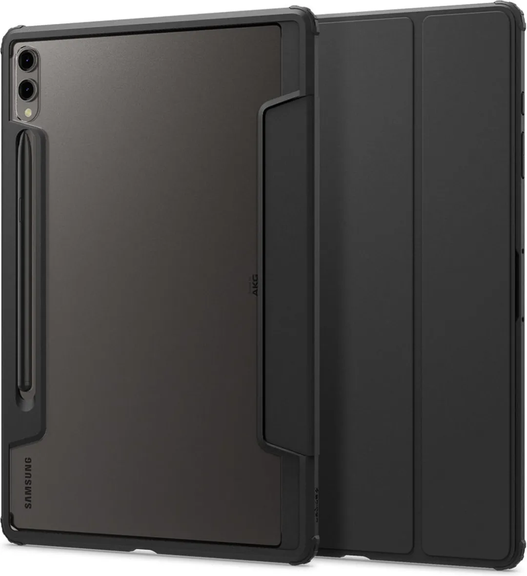 Spigen Ultra Hybrid Pro ACS07076 Hoesje - Samsung Galaxy Tab S9+ 12.4 - Zwart - afbeelding 6 van 6
