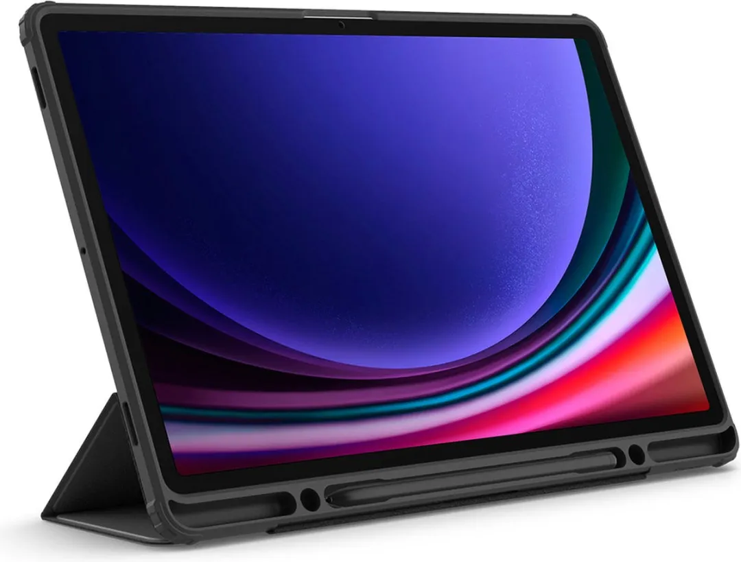 Spigen Ultra Hybrid Pro ACS07076 Hoesje - Samsung Galaxy Tab S9+ 12.4 - Zwart - afbeelding 5 van 6