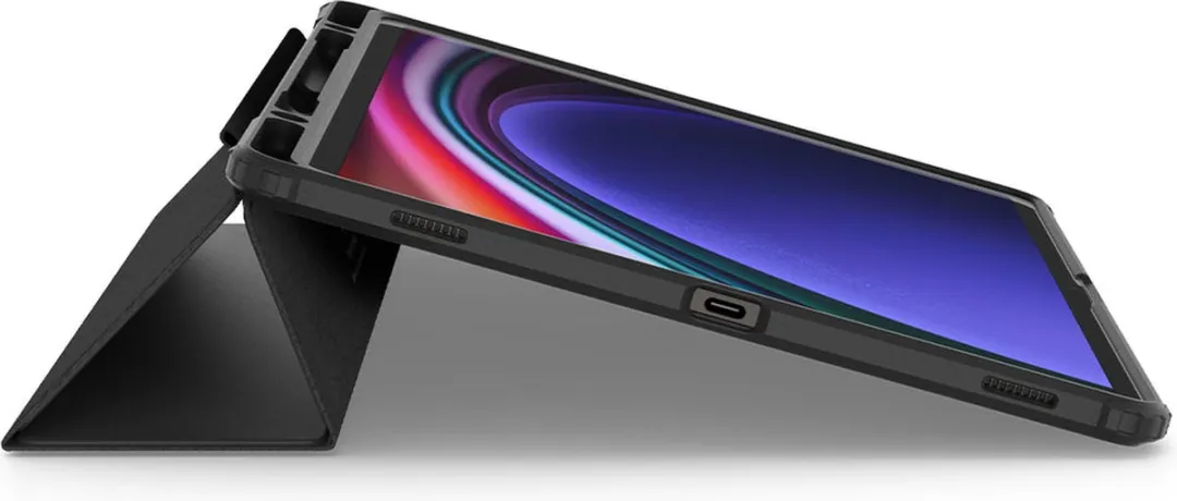 Spigen Ultra Hybrid Pro ACS07076 Hoesje - Samsung Galaxy Tab S9+ 12.4 - Zwart - afbeelding 4 van 6