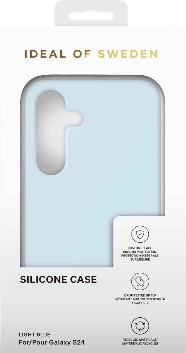 iDeal of Sweden Silicone Hoesje Light Blue IDSICMS-I2361-83 - Samsung Galaxy S24