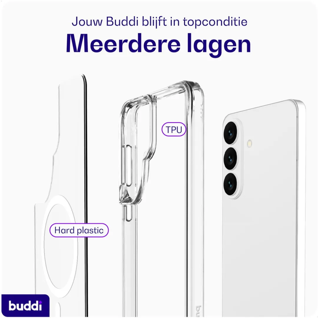 Buddi Core Hoesje Samsung Galaxy S26 Plus - MagSafe - Transparant