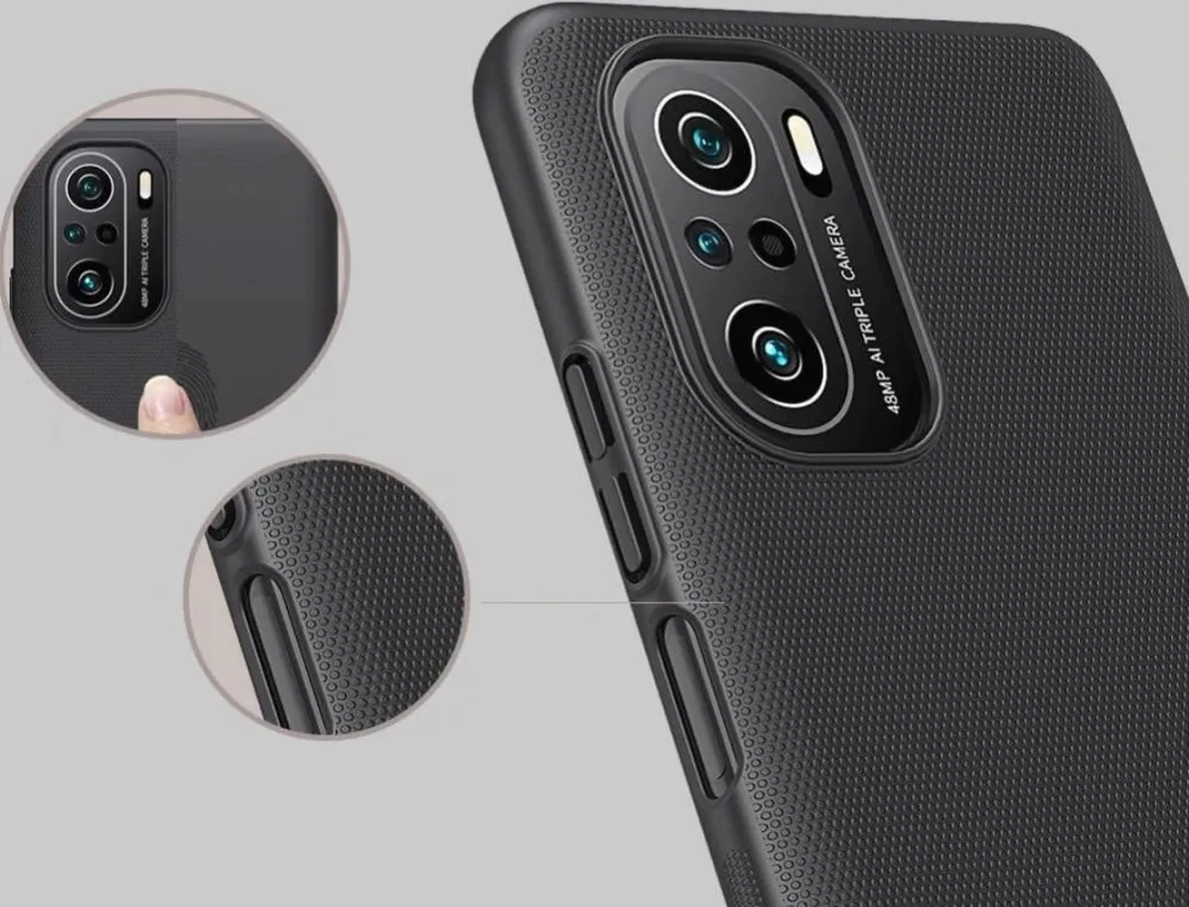 Nillkin Super Frosted Shield Hoesje Xiaomi Poco F3 - Zwart - afbeelding 4 van 6