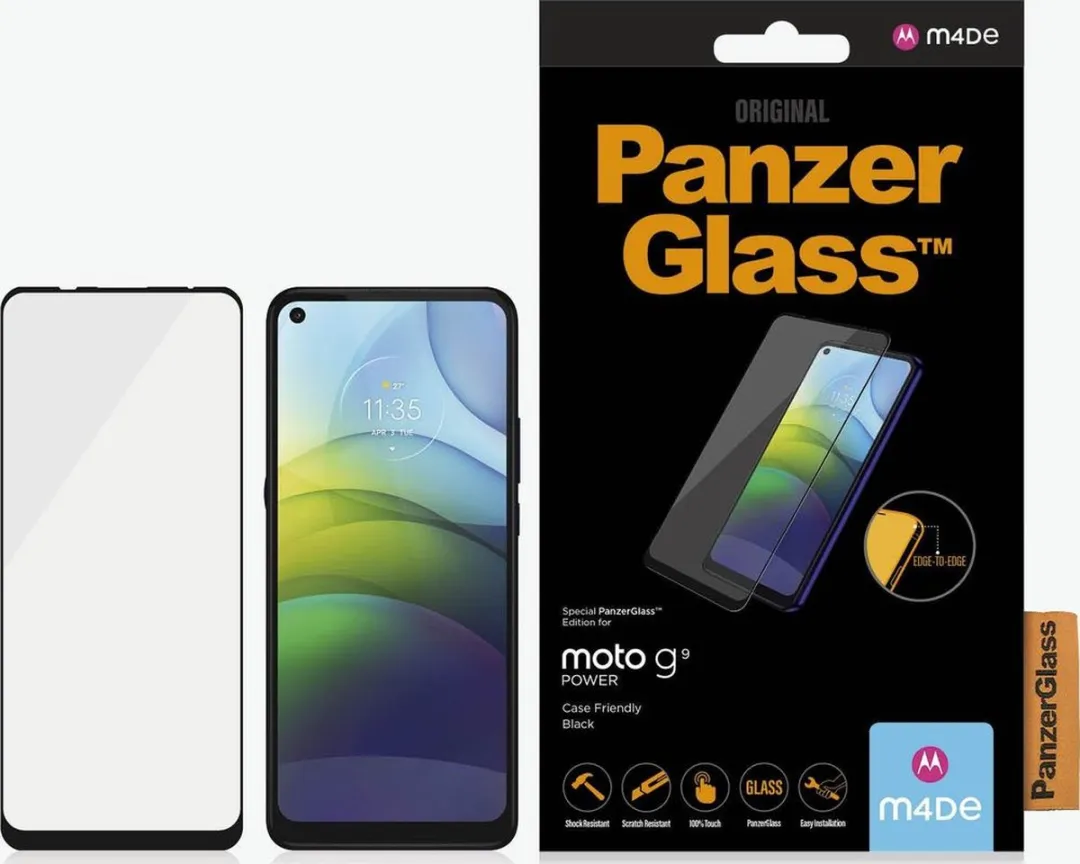 PanzerGlass PZ-6536 Screenprotector - Motorola Moto G9 Power - Zwart - afbeelding 4 van 6