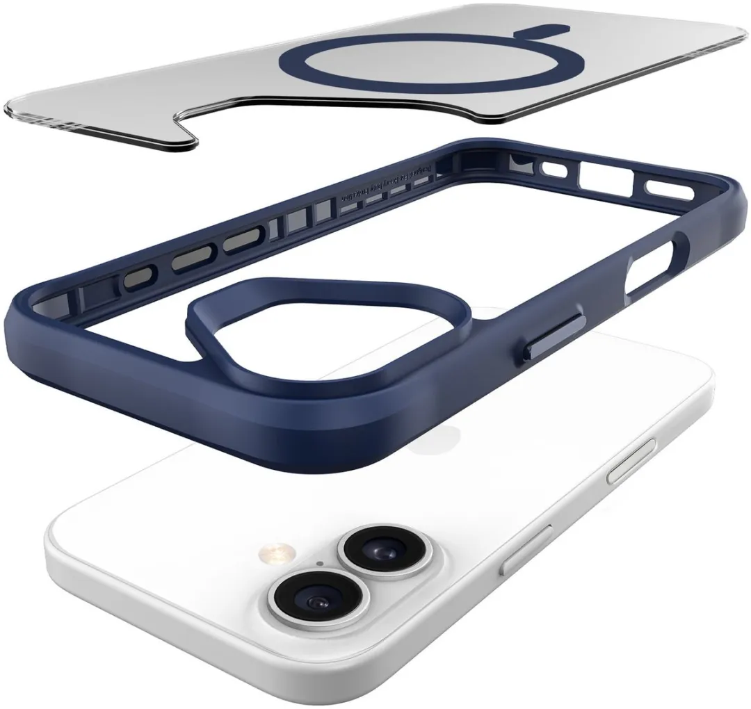 Buddi Hybrid Hoesje iPhone 17 - MagSafe - Matte Blauw