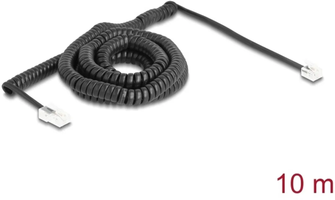 Delock Telefoonkabel Coiled RJ11-RJ45