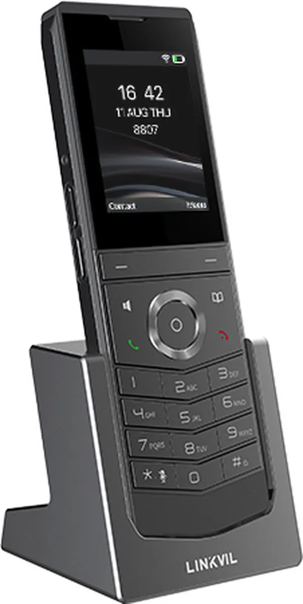 Fanvil W611W V2 VoIP Telefoon - 2.4" LCD - 1900mAh - Zwart - afbeelding 5 van 5