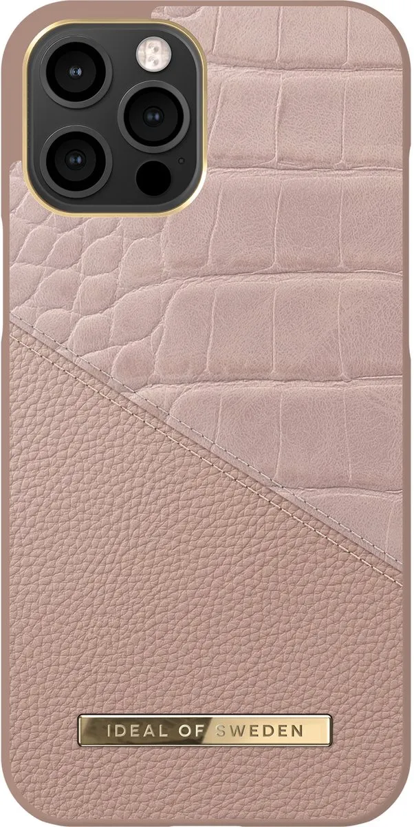 iDeal of Sweden iPhone 12 Pro Max Hoesje Rose Smoke Croco