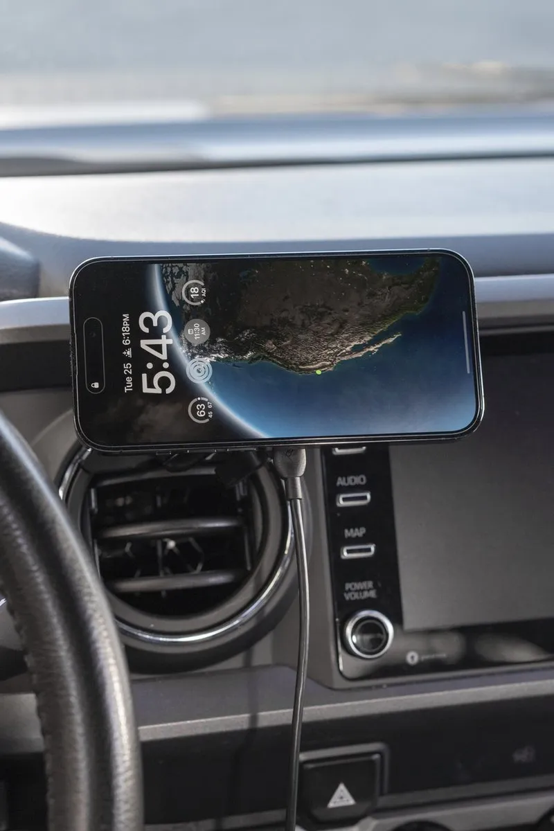 Peak Design Mobile Car Mount 20mm Ball Adapter Charging v2 - Zwart