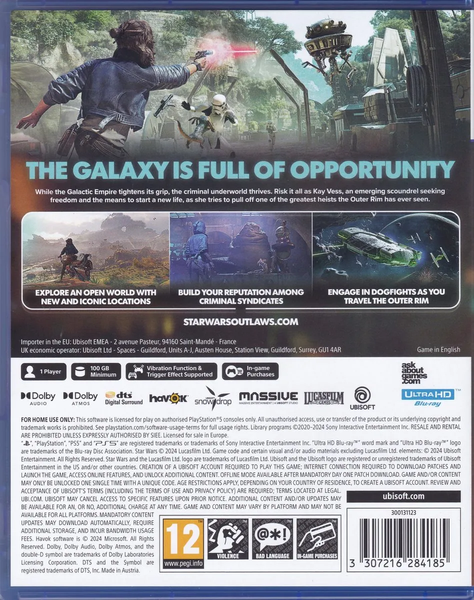 Ubisoft Star Wars Outlaws - PS5