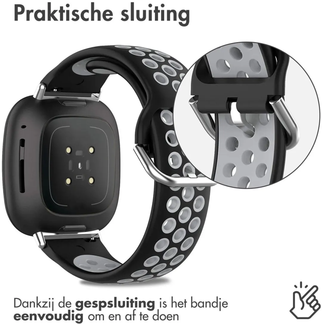 Imoshion Siliconen Sportband - Fitbit Sense/Versa - Zwart