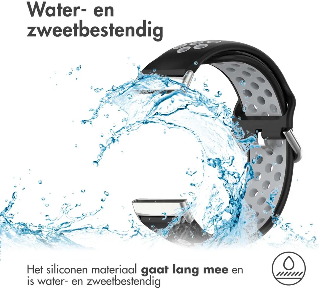 Imoshion Siliconen Sportband - Fitbit Sense/Versa - Zwart