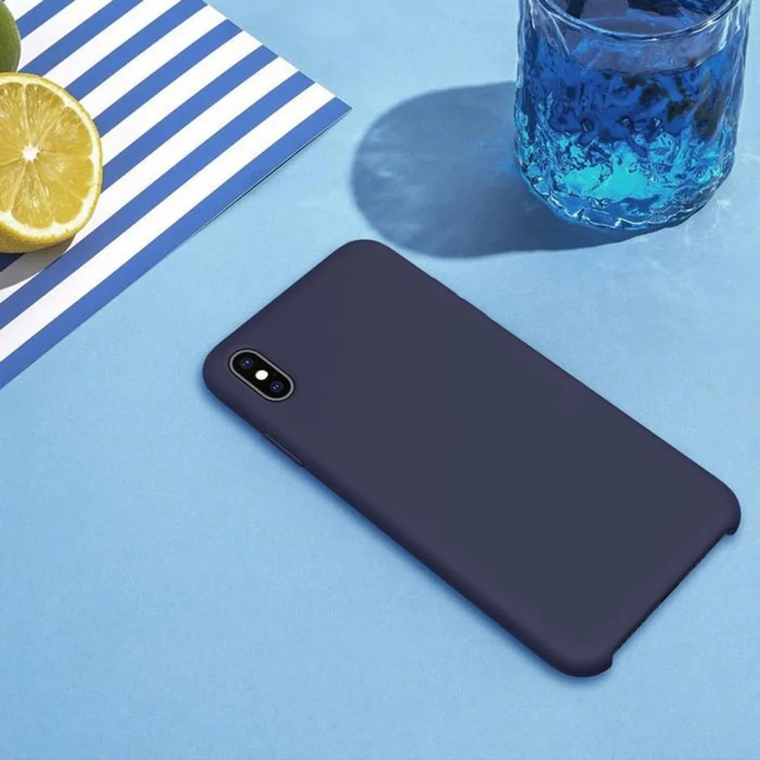 Nillkin Flex Silicone HardCase iPhone XS Max - Blauw - afbeelding 4 van 5