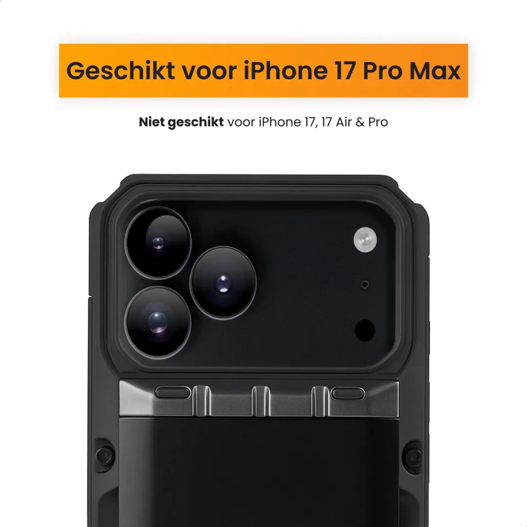 R2B iPhone 17 Pro Max Hoesje met Pasjeshouder - 4 Pasjes - Zwart