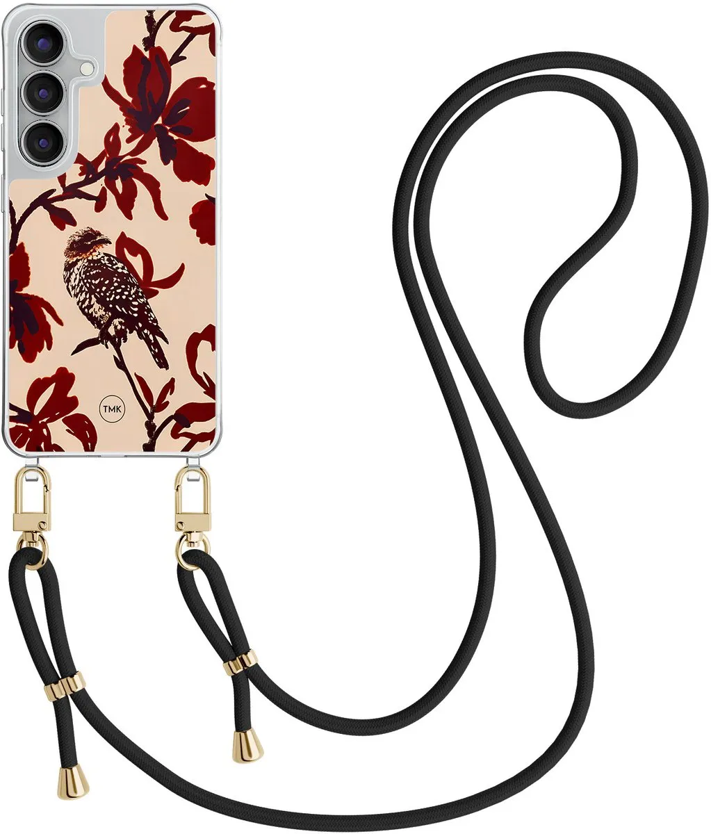 Casevibes S25 FE Telefoonhoesje - Rood Bloemenpracht CV/S/S25FE/C/023