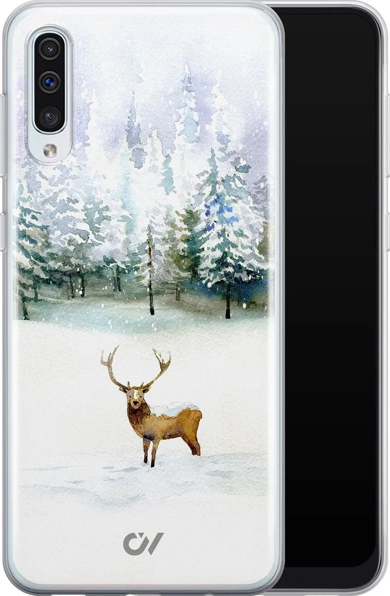 Casevibes Hoesje Samsung Galaxy A50 - Wit Rendier