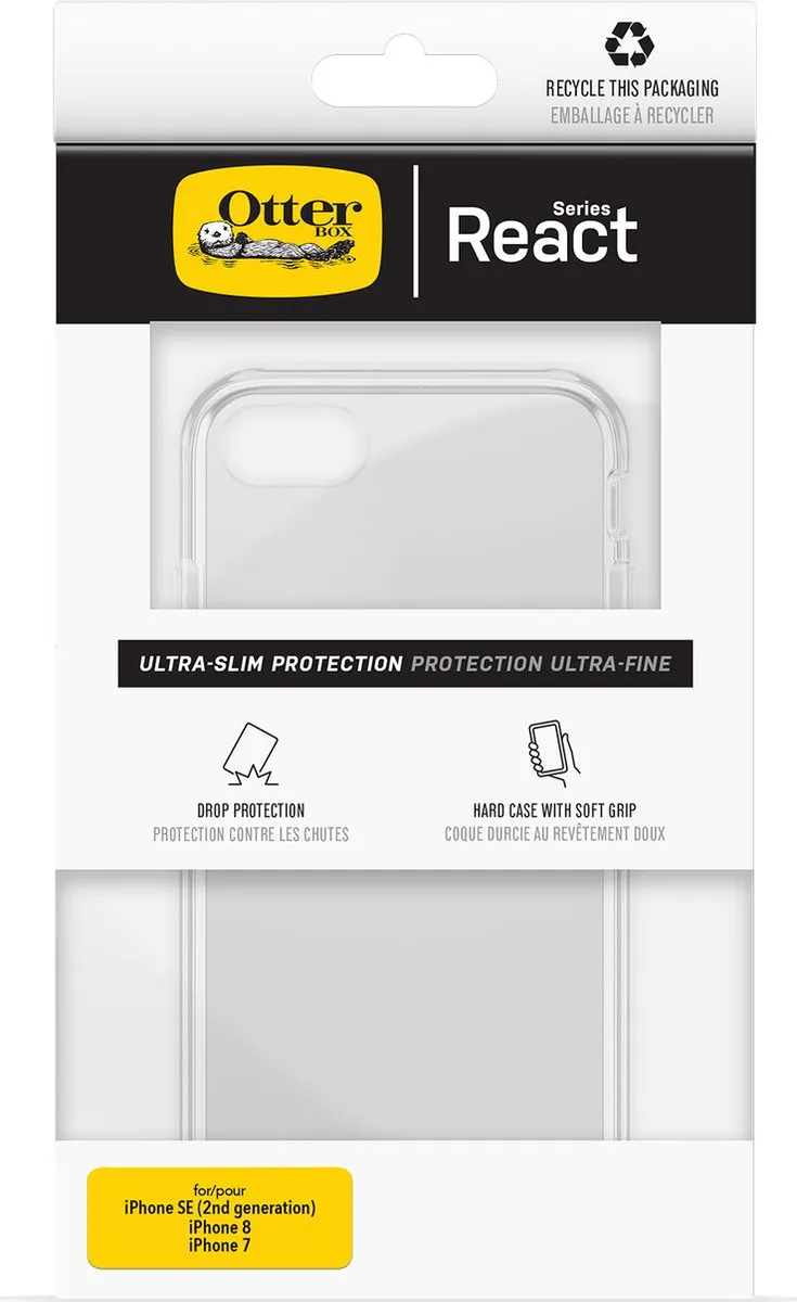 OtterBox React Case 77-65078 - iPhone 7/8/SE - Transparant - afbeelding 6 van 6