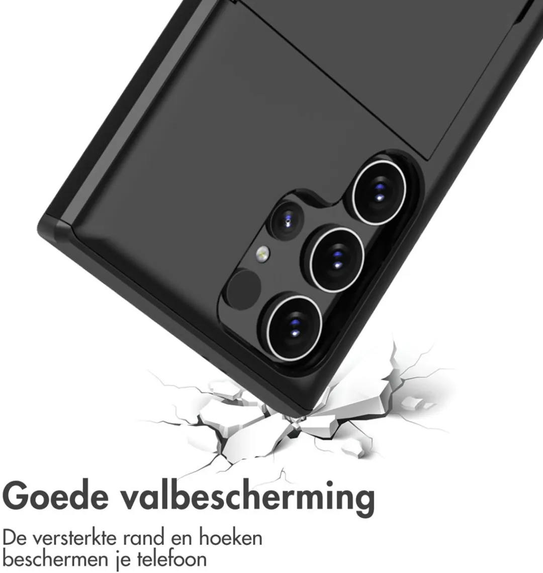 Imoshion Hoesje Samsung Galaxy S24 Ultra - Pasjeshouder 2 Stuks - Zwart