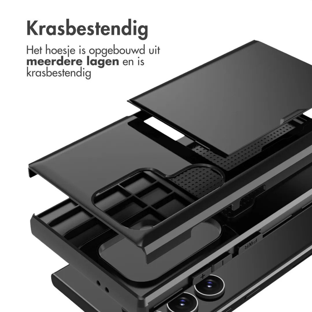 Imoshion Hoesje Samsung Galaxy S24 Ultra - Pasjeshouder 2 Stuks - Zwart - afbeelding 6 van 6