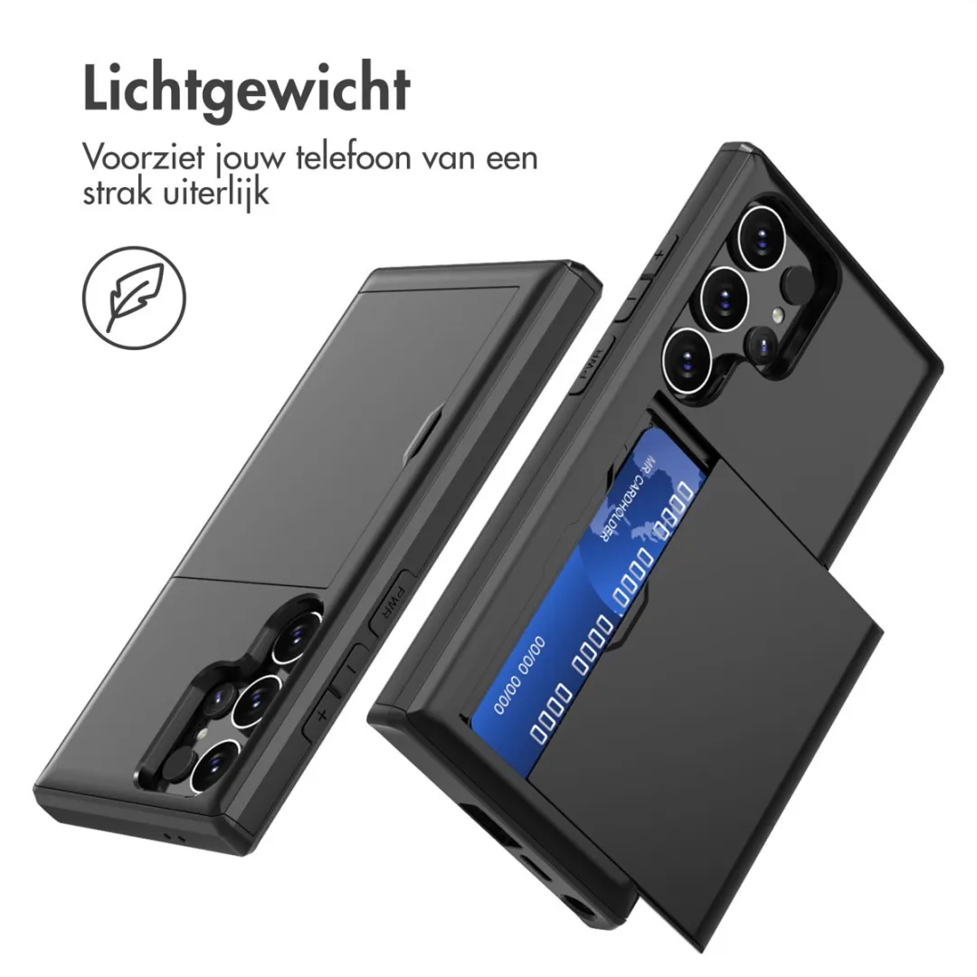 Imoshion Hoesje Samsung Galaxy S24 Ultra - Pasjeshouder 2 Stuks - Zwart