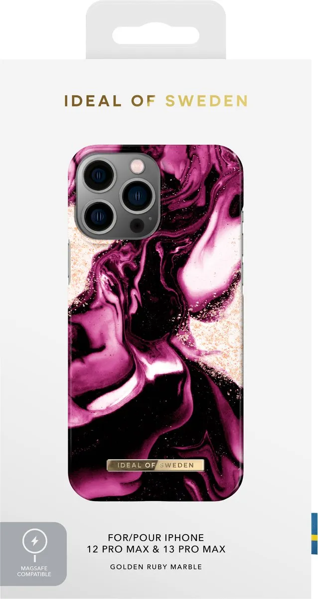 iDeal of Sweden IDFCTE22-I2167-319 iPhone-hoes - Golden Ruby Marble - afbeelding 4 van 6