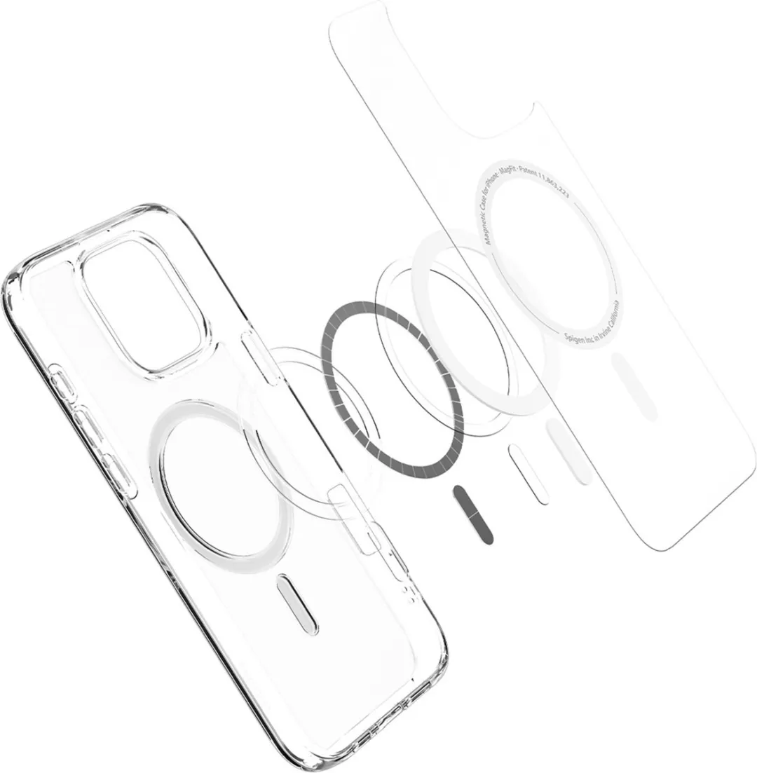 Spigen Ultra Hybrid MagFit ACS08002 Hoesje - iPhone 16 Pro Max - Transparant
