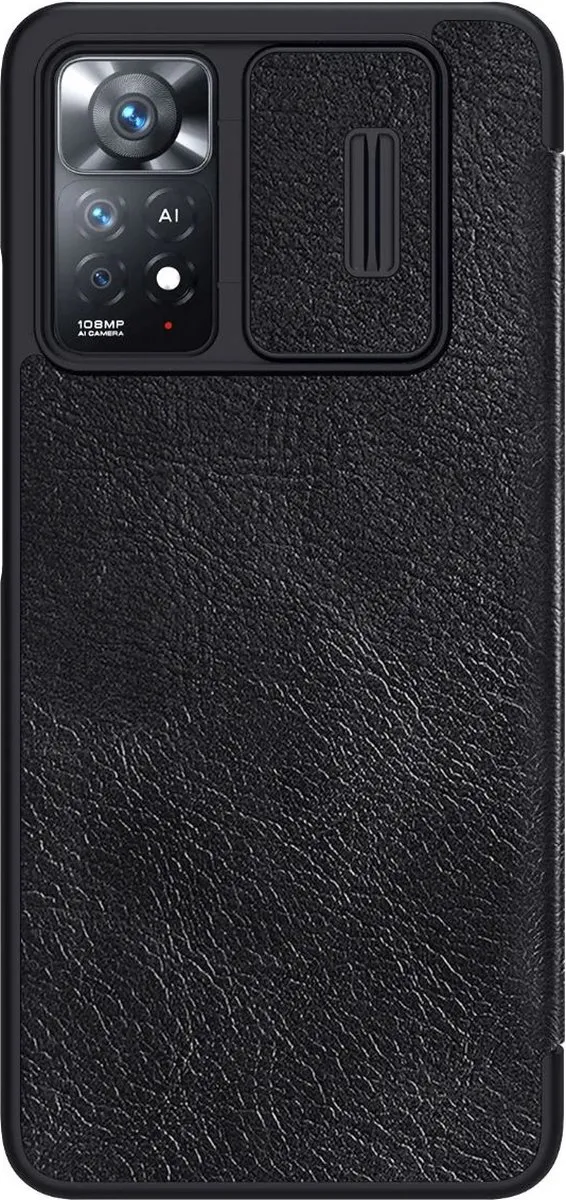 Nillkin Qin Pro Hoesje Xiaomi Redmi Note 11 Pro 5G - Zwart
