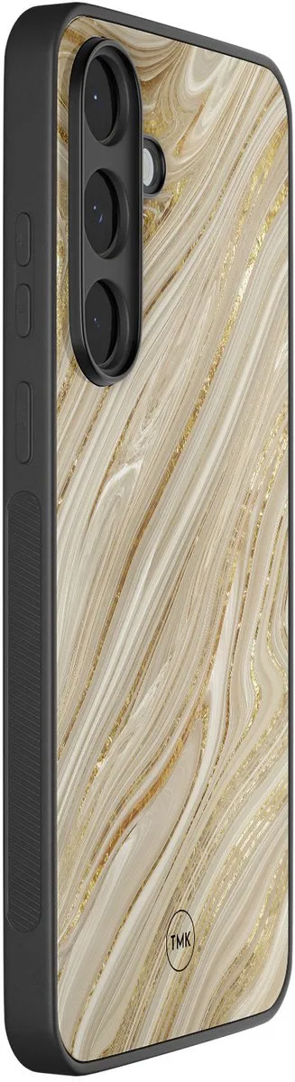 Casevibes S25FE/B/009 Hoesje Samsung Galaxy S25 FE - Goud Marmer