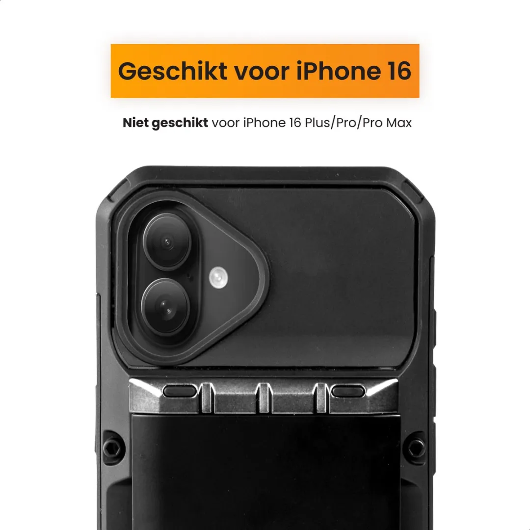 R2B iPhone 16 Hoesje Zeist - 4 Pasjes - Zwart