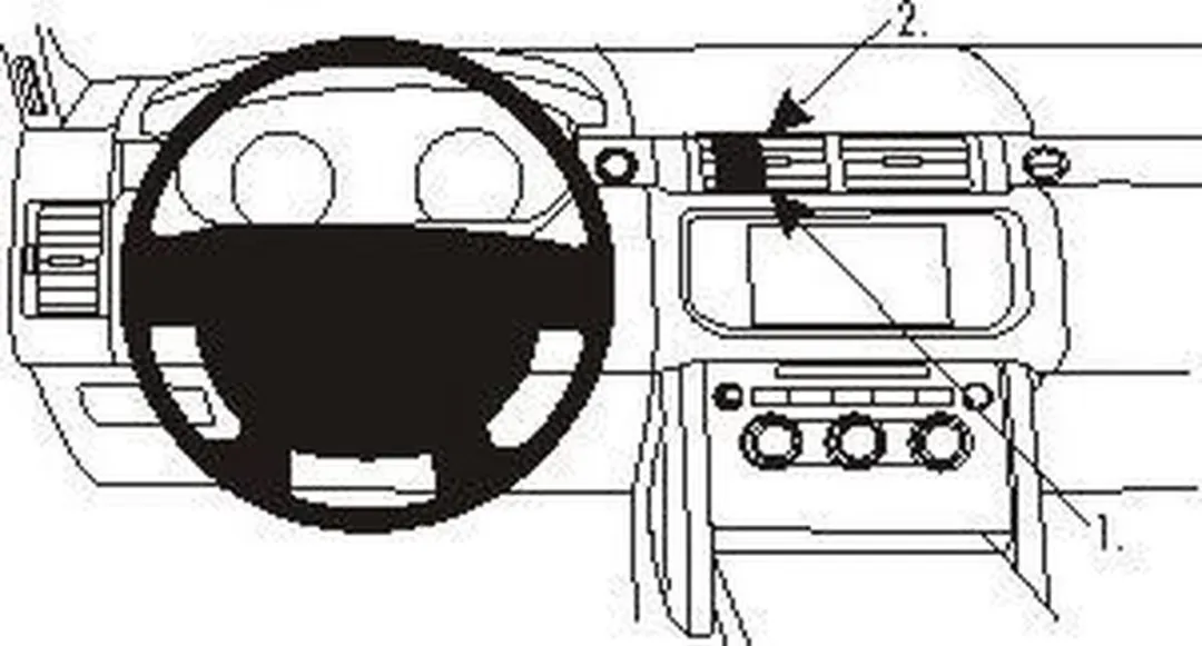 Brodit ProClip 854909 Land Rover Range Rover 2013 - Center Mount - Zwart