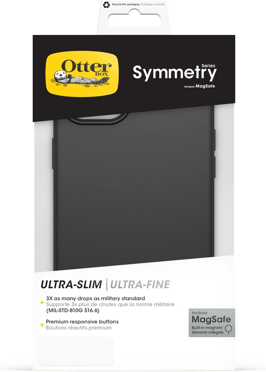 OtterBox Symmetry MagSafe 77-92866 - iPhone 15 Plus - Zwart - afbeelding 5 van 6
