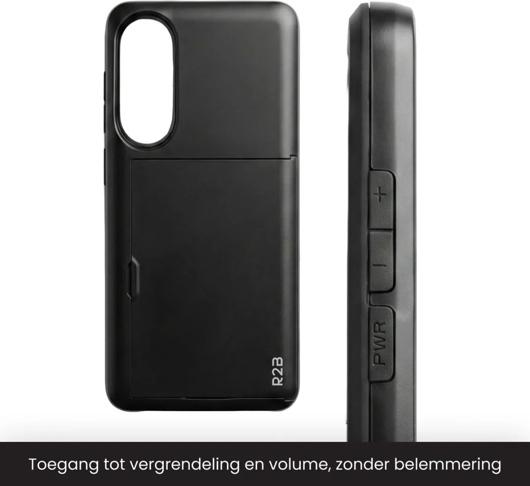 R2B Utrecht Telefoonhoesje Samsung Galaxy S25 Edge - 3 Pasjes - Zwart