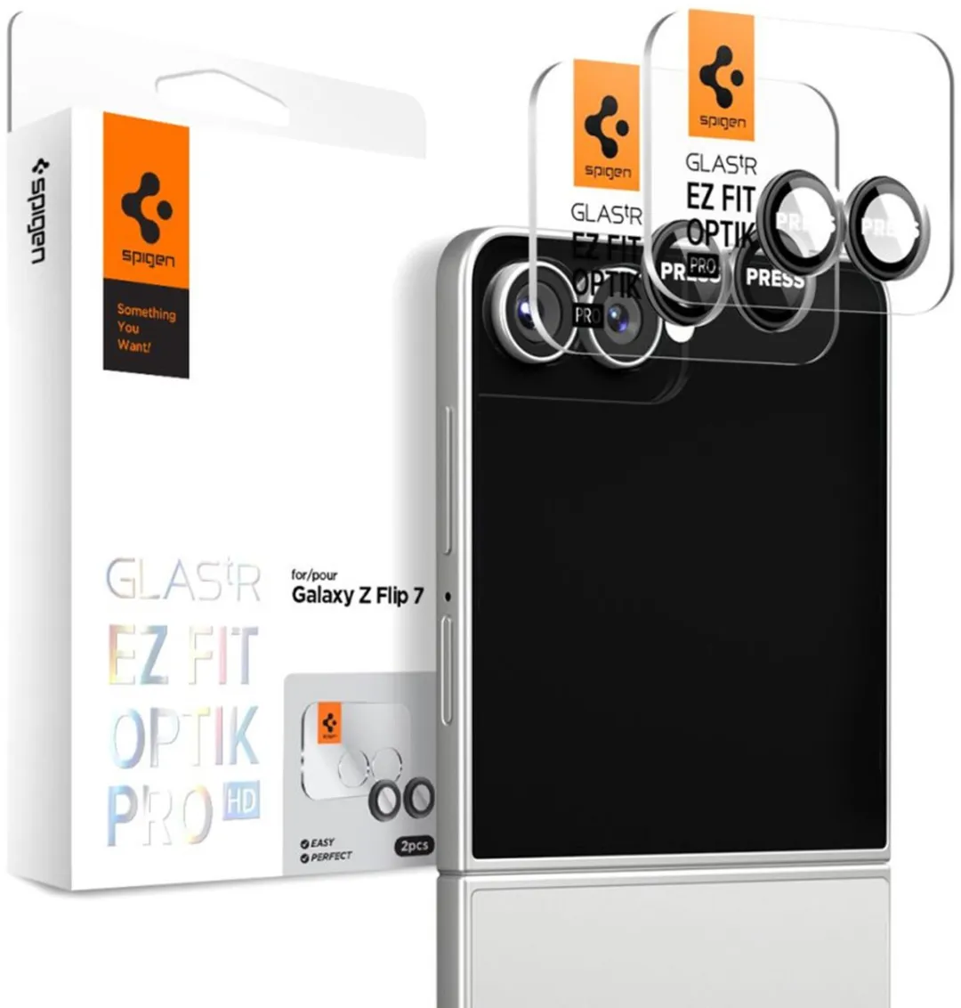 Spigen Optik Pro EZ Fit Lens Protector AGL09587 - 2 Stuks - Zwart