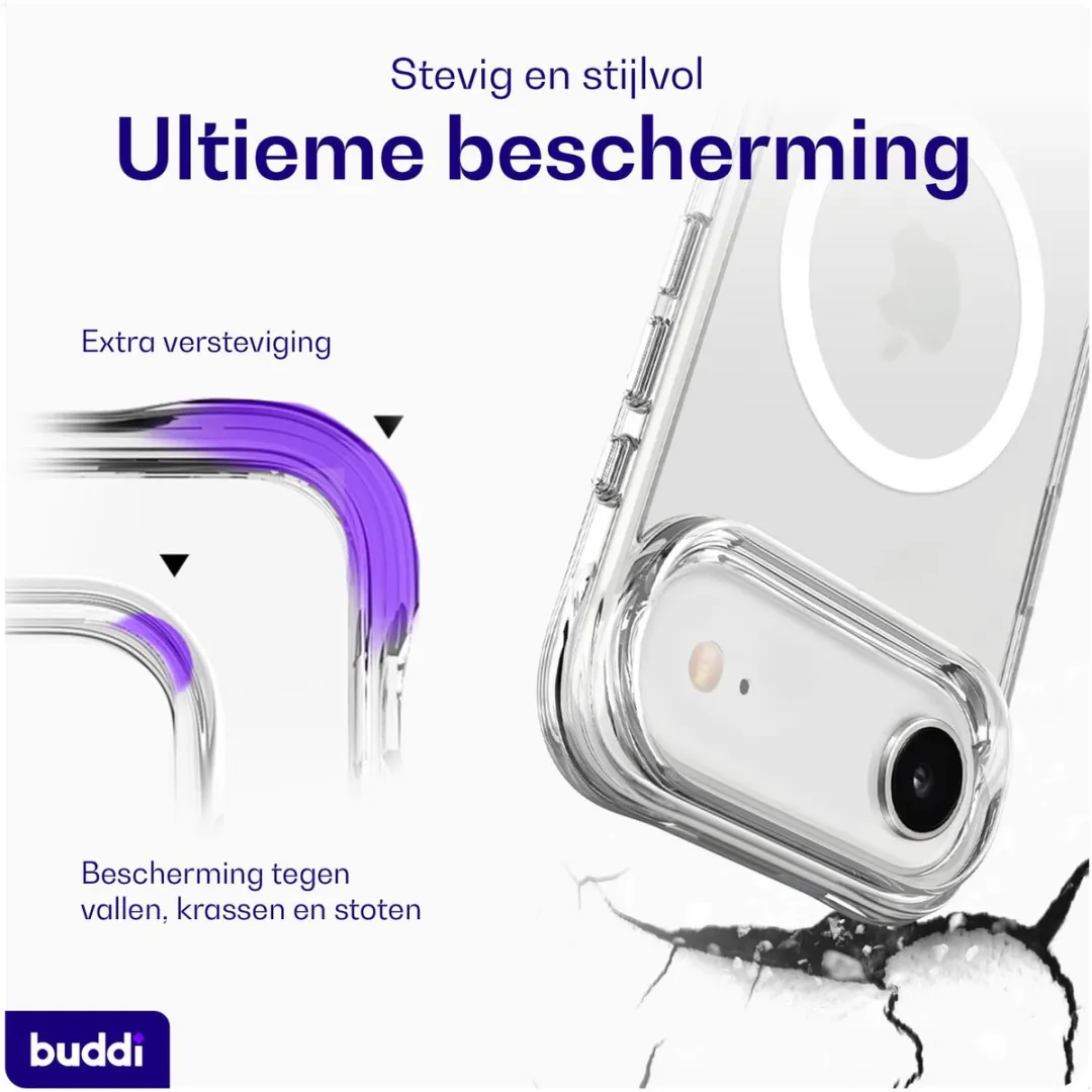 Buddi Core iPhone Air Hoesje - MagSafe - Transparant Mat