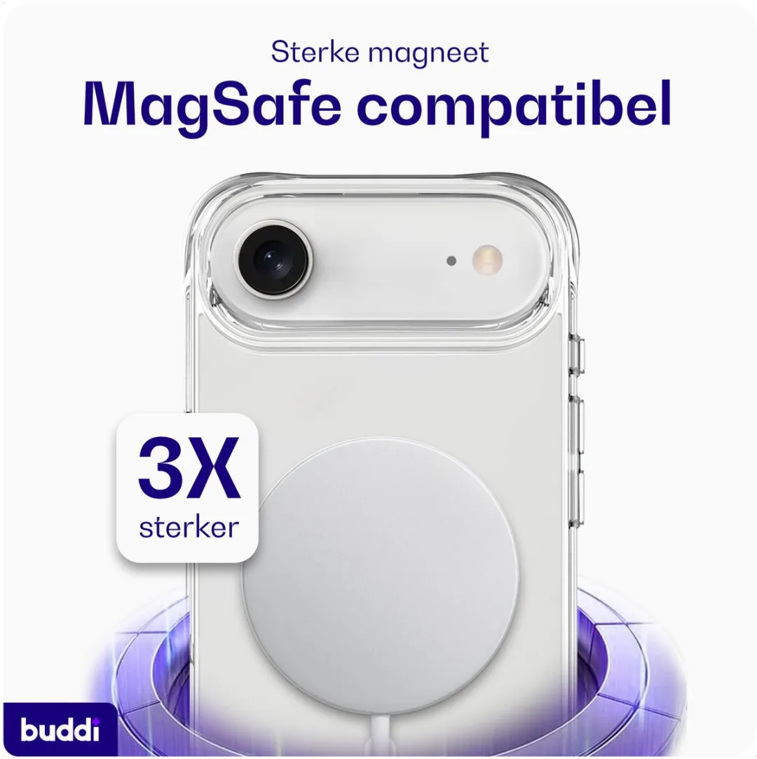 Buddi Core iPhone Air Hoesje - MagSafe - Transparant Mat