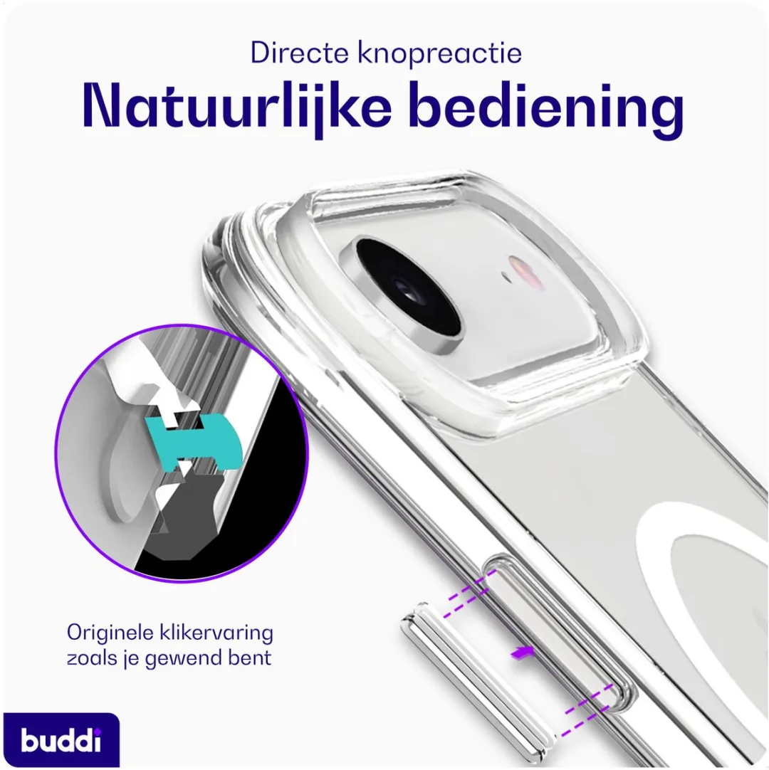 Buddi Core iPhone Air Hoesje - MagSafe - Transparant Mat - afbeelding 6 van 6