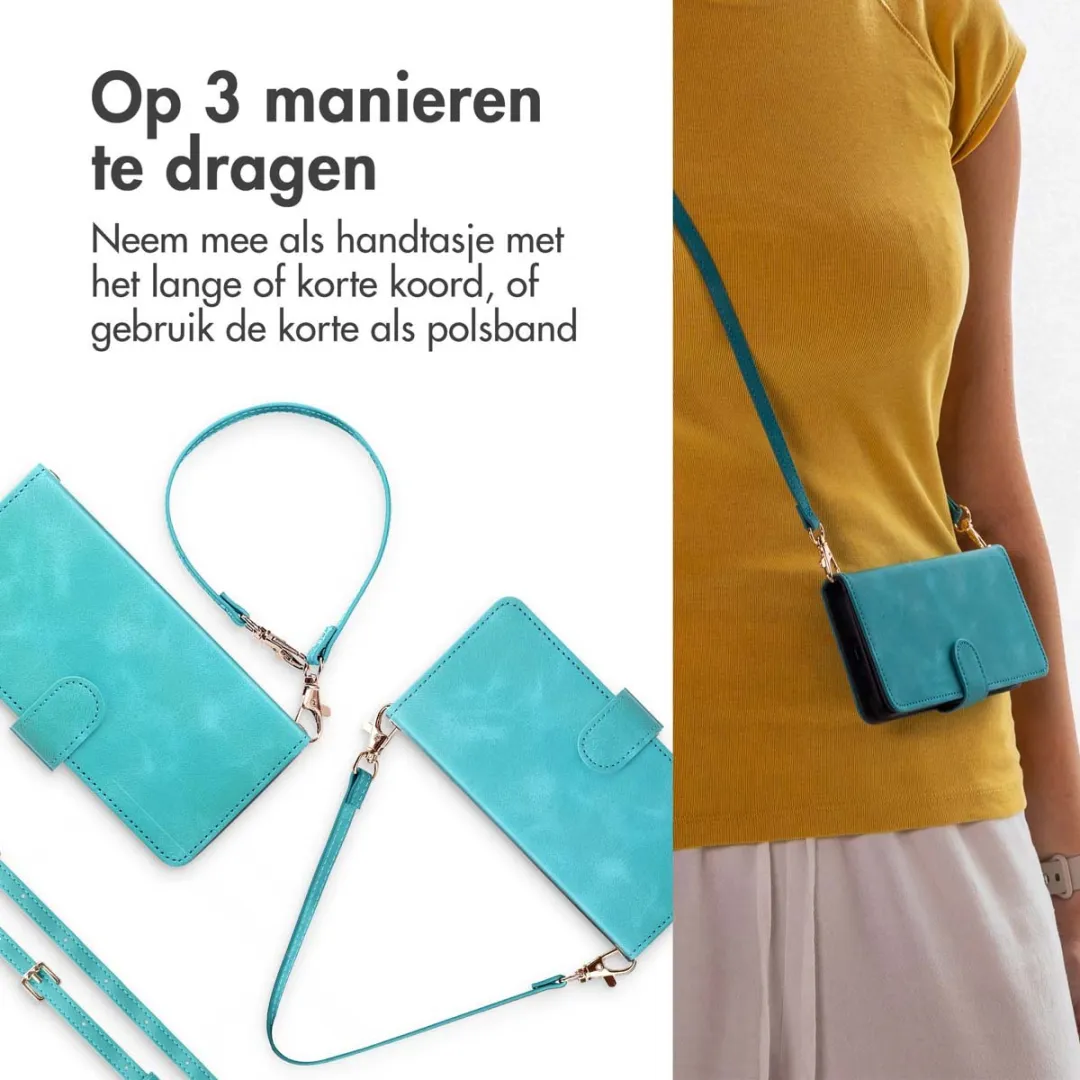 Imoshion Bookcase Hoesje Samsung Galaxy S24 FE - 3 Pasjes - Turquoise