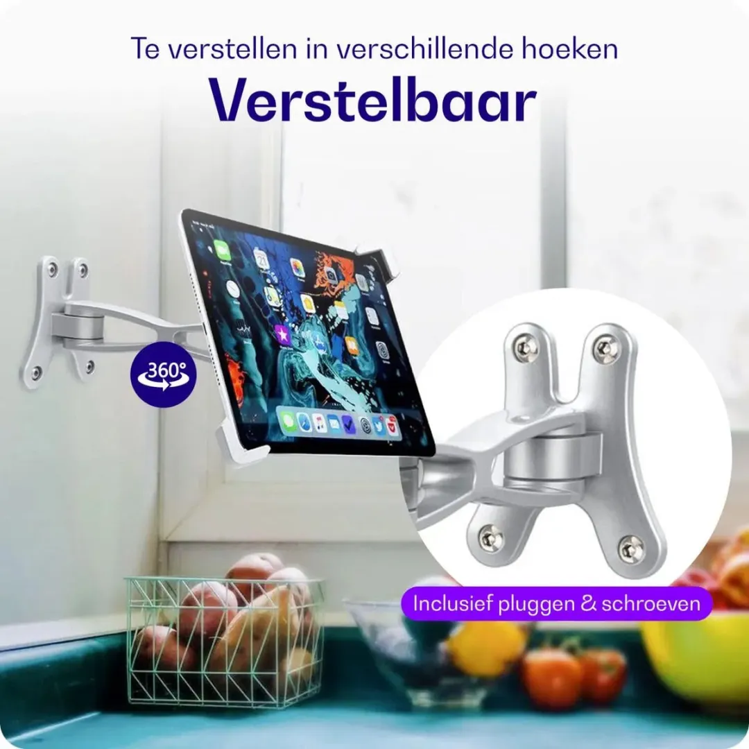 Buddi Lock BL00001 Anti-Diefstal Muurhouder - 9-14 Inch Tablet - Zwart