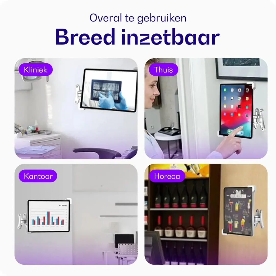 Buddi Lock BL00001 Anti-Diefstal Muurhouder - 9-14 Inch Tablet - Zwart