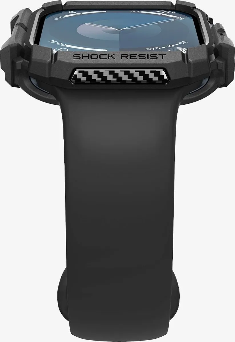 Spigen Rugged Armor Apple Watch 10 46mm - Zwart