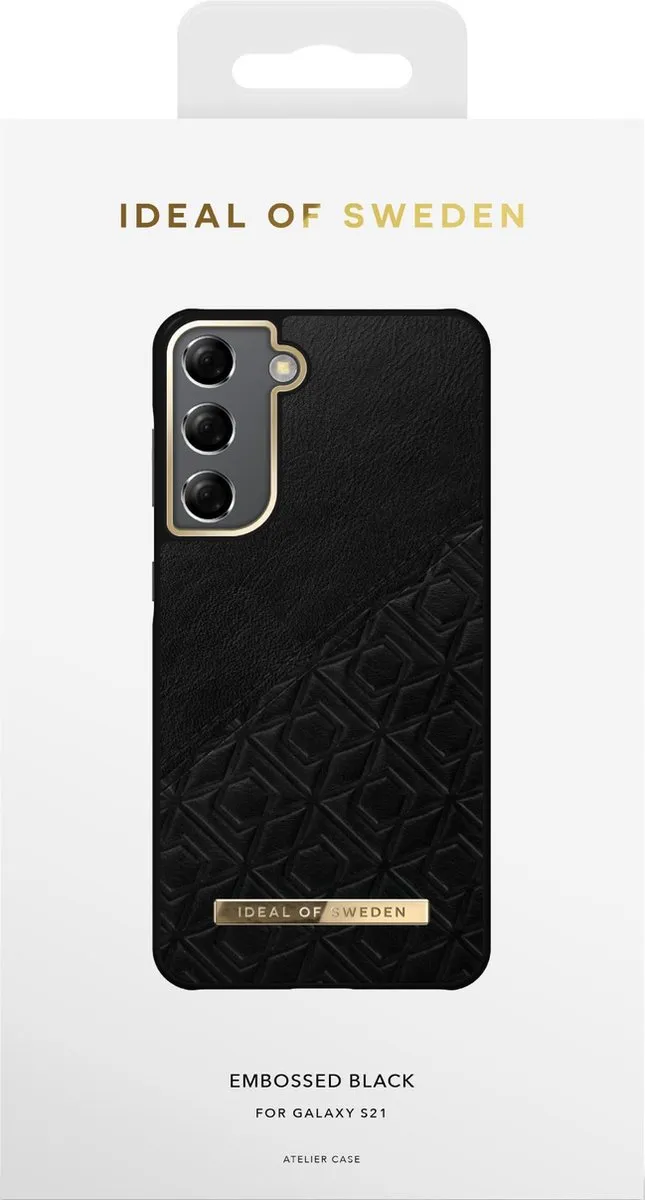 iDeal of Sweden Fashion Case Atelier Galaxy S21 Embossed Black - IDACAW21-S21-328 - afbeelding 2 van 3