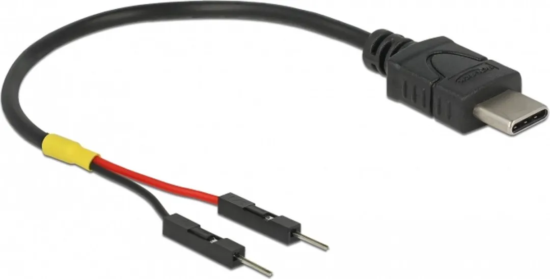 Delock USB-C naar 2x Pin Header Voedingskabel 10cm