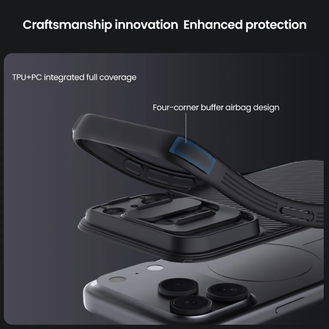 Nillkin CamShield Pro Hoesje iPhone 17 Pro - Zwart - afbeelding 6 van 6