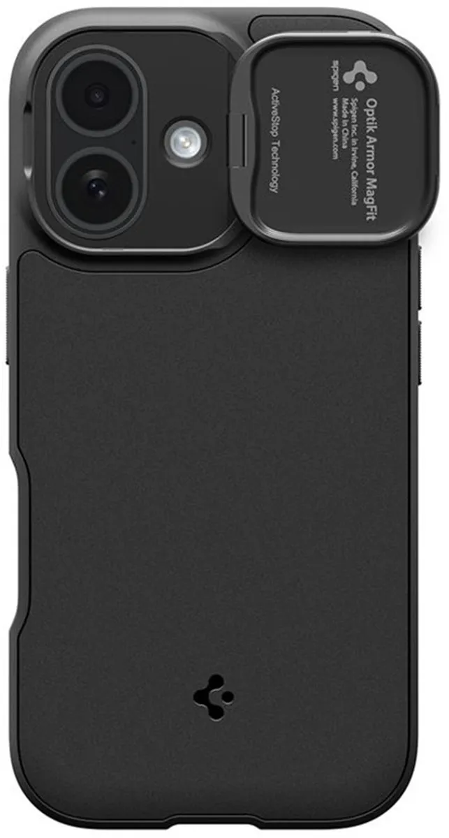 Spigen Optik Armor ACS09987 iPhone-hoes - Zwart