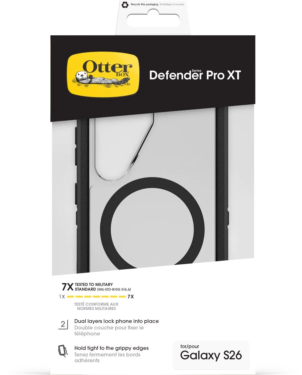 OtterBox Defender Pro XT Samsung Galaxy S26 - 77-99898 - Zwart/Transparant