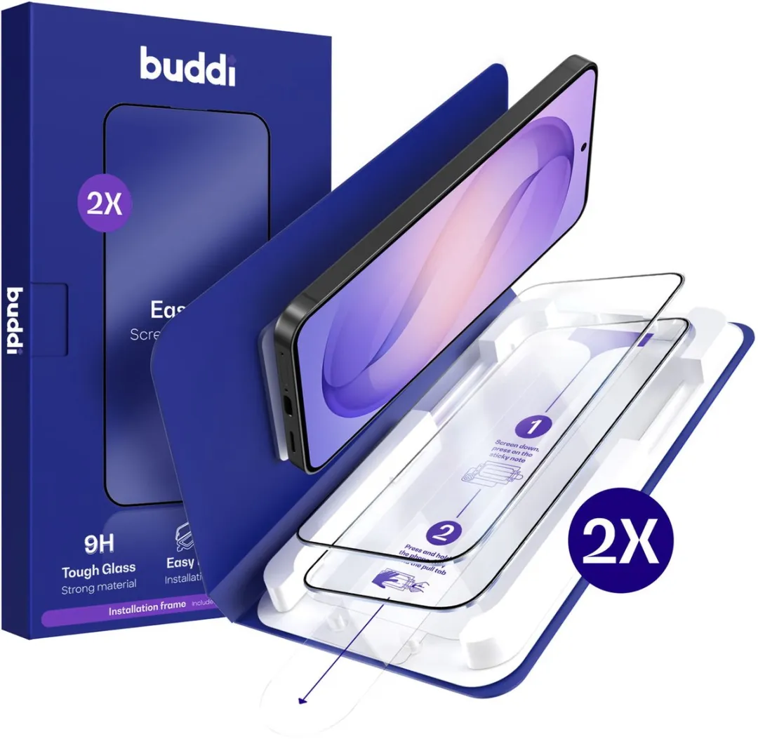 Buddi Screenprotector 2-Pack voor Samsung Galaxy S26 Plus