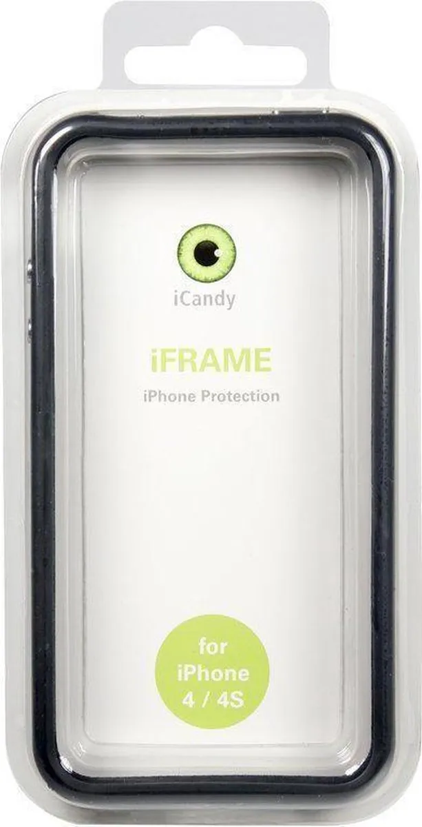 iCandy iFrame voor iPhone 4/4S zwart transparant