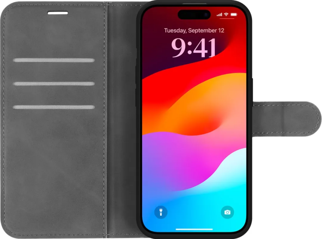 Just in Case Cazy iPhone 15 Plus Hoesje - Grijs